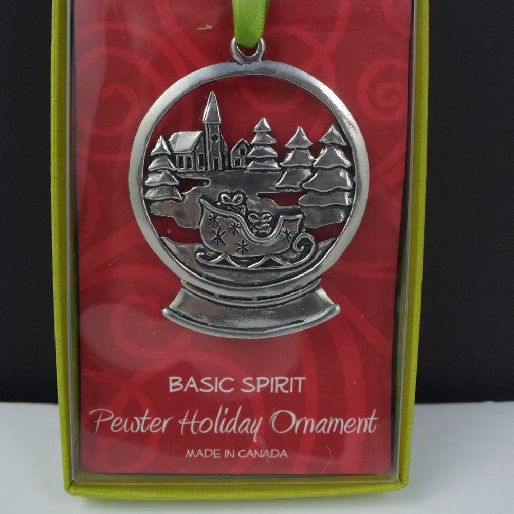Basic Spirit Pewter Holiday Christmas Tree Ornament NIB